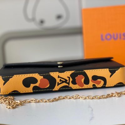 Alternative view of Replica Louis Vuitton Aaa-Leopard Felicie Pochette M64065