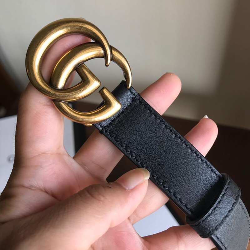 Replica Gucci Classic Vintage Belt Gold& Black - Image 8