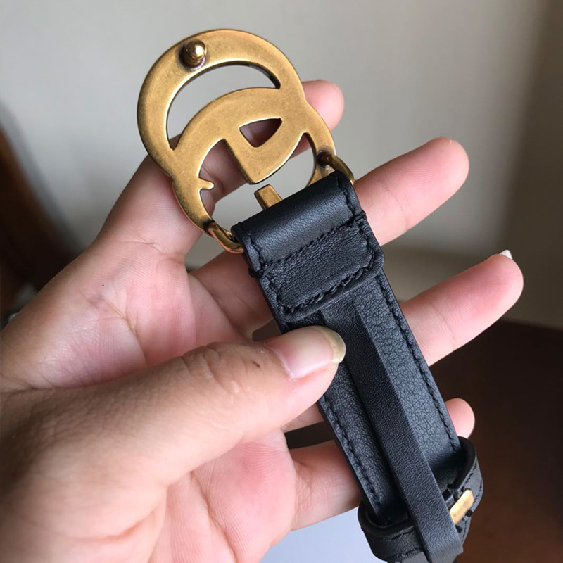 Replica Gucci Classic Vintage Belt Gold& Black - Image 5