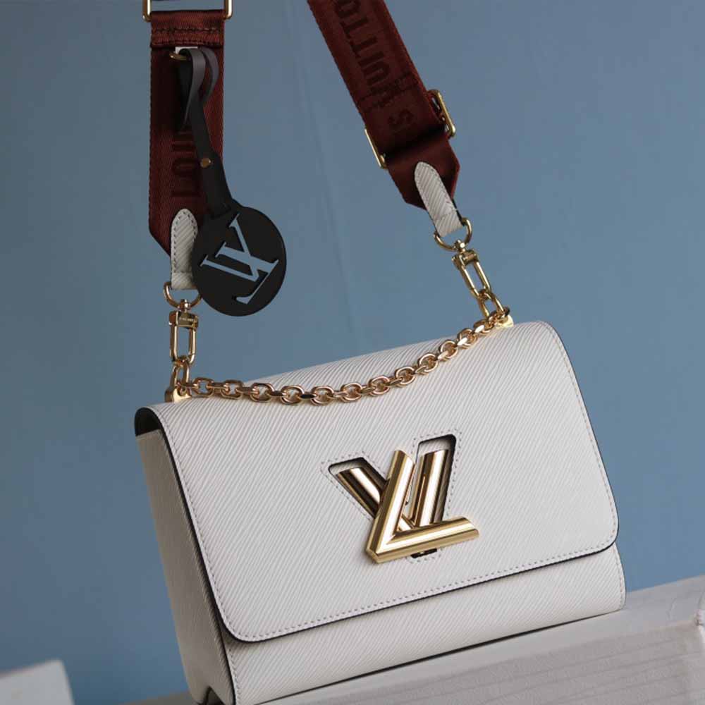 Replica Louis Vuitton Twist Mm M56628 Black/White/Pink - Image 13