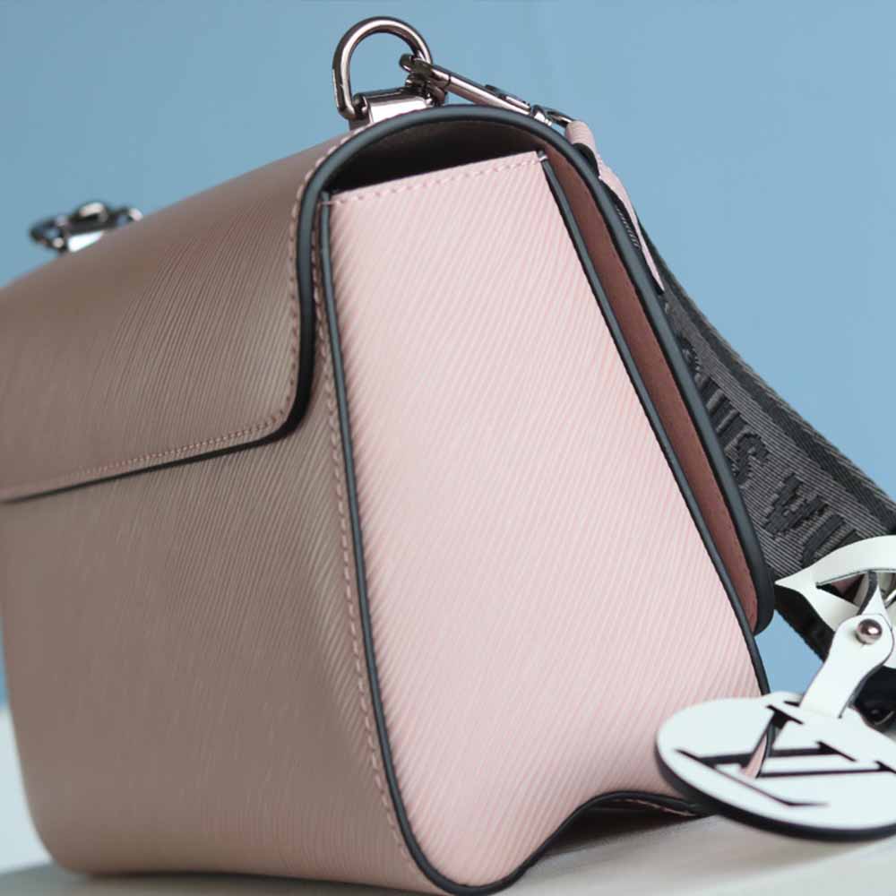 Replica Louis Vuitton Twist Mm M56628 Black/White/Pink - Image 11