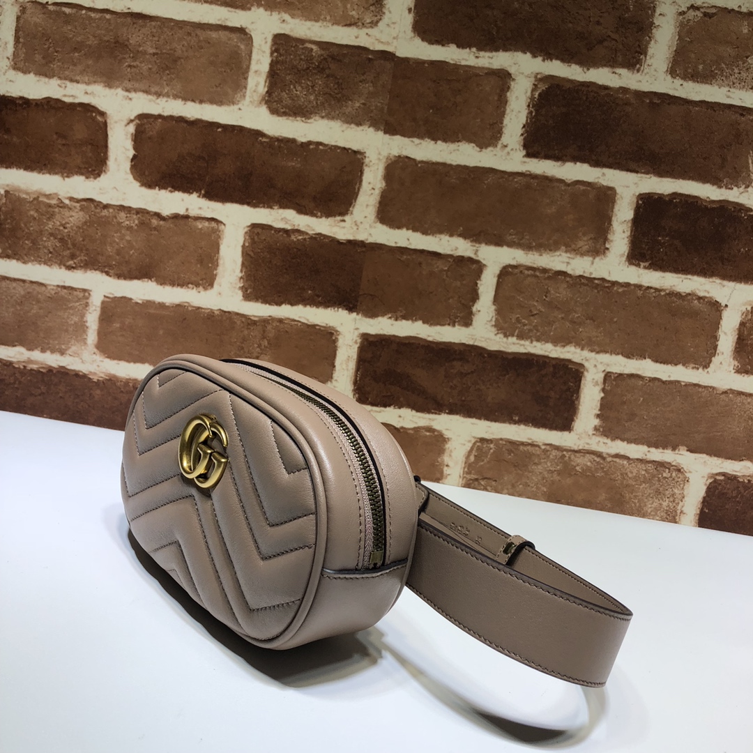 Replica Gucci Marmont Matelasse Leather Belt Bag 476434 - Image 2