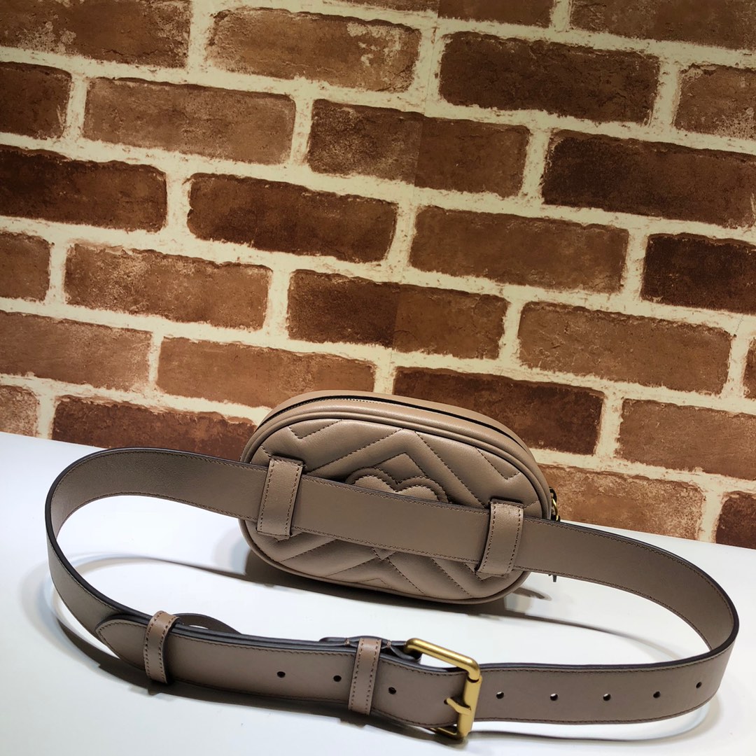Replica Gucci Marmont Matelasse Leather Belt Bag 476434 - Image 3