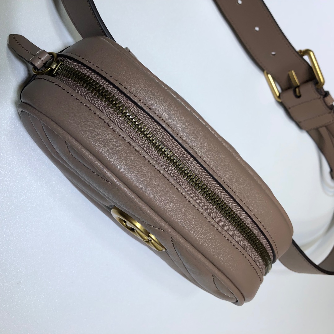 Replica Gucci Marmont Matelasse Leather Belt Bag 476434 - Image 7