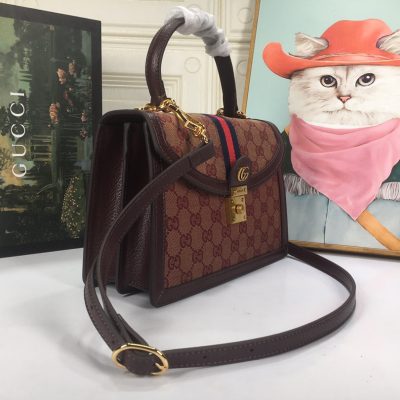 Alternative view of Replica Gucci Ophidia Small Top Handle Bag With Web 651055