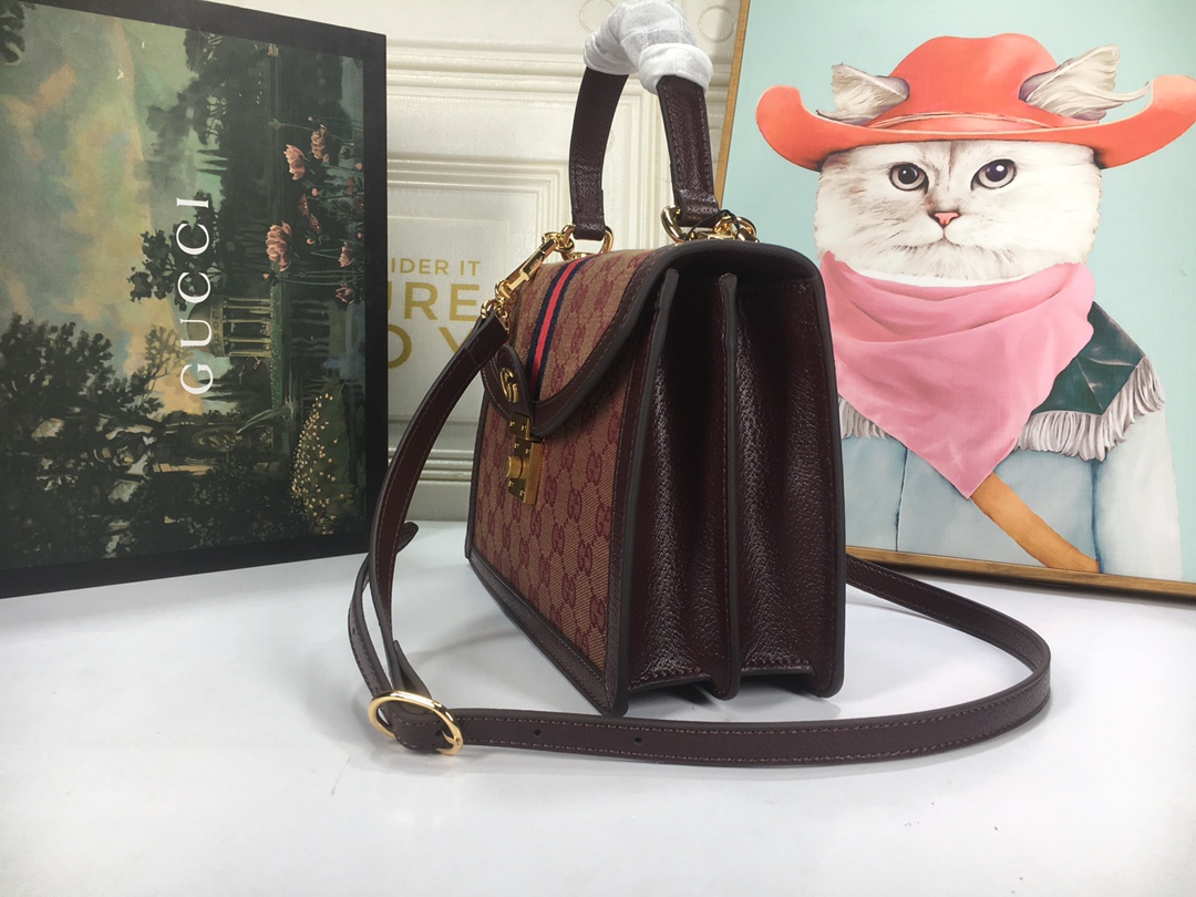 Replica Gucci Ophidia Small Top Handle Bag With Web 651055 - Image 3