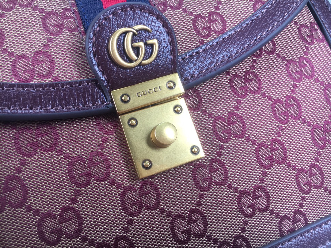 Replica Gucci Ophidia Small Top Handle Bag With Web 651055 - Image 7