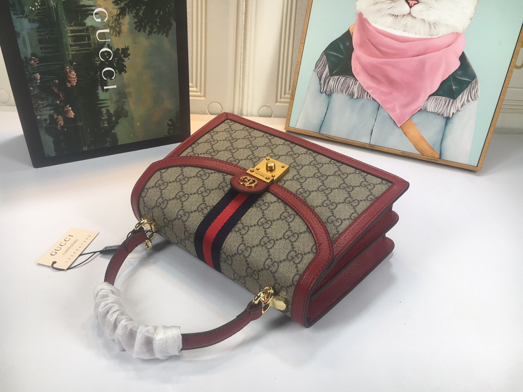 Replica Gucci Ophidia Small Top Handle Bag With Web 651055 - Image 15
