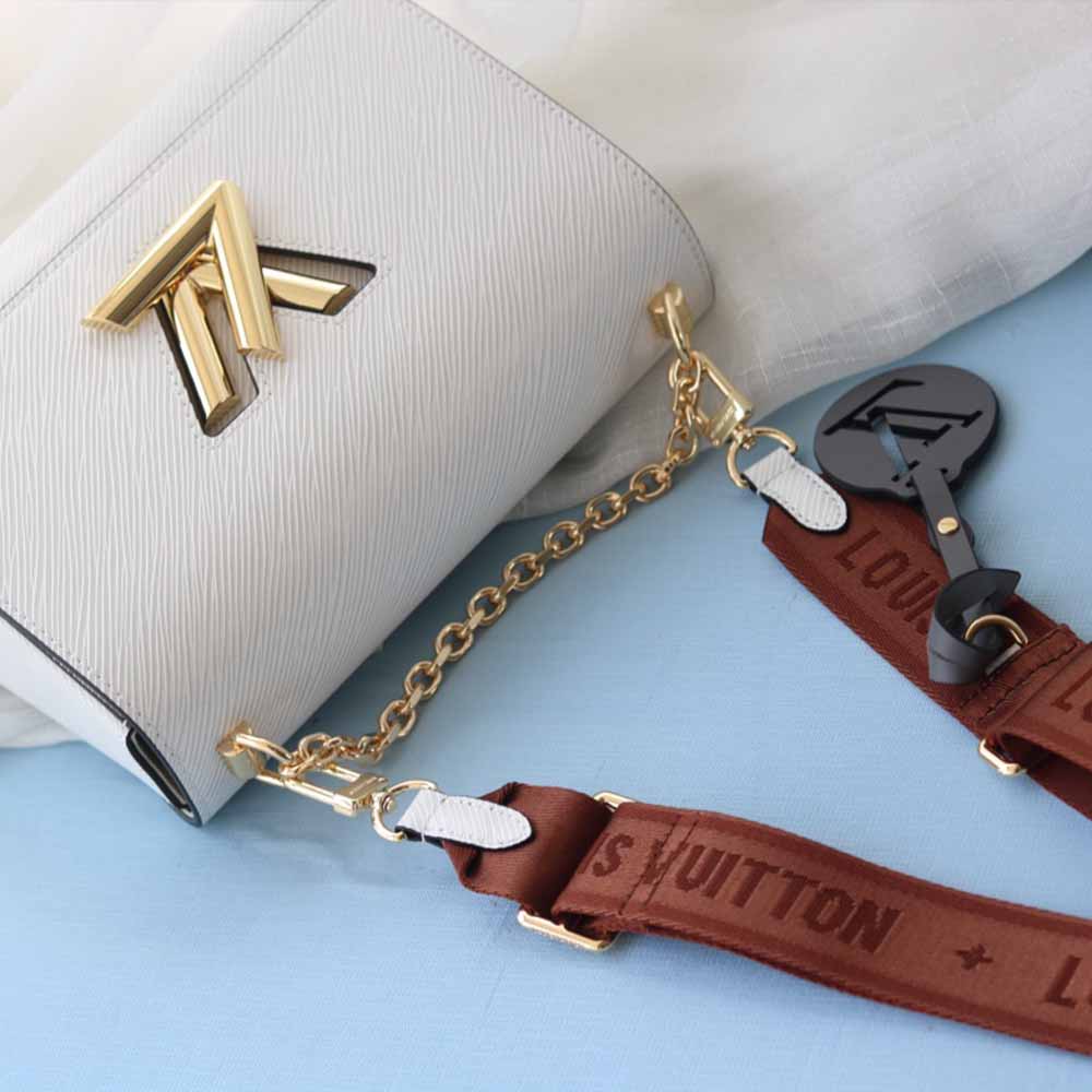 Replica Louis Vuitton Twist Mm M56628 Black/White/Pink - Image 14