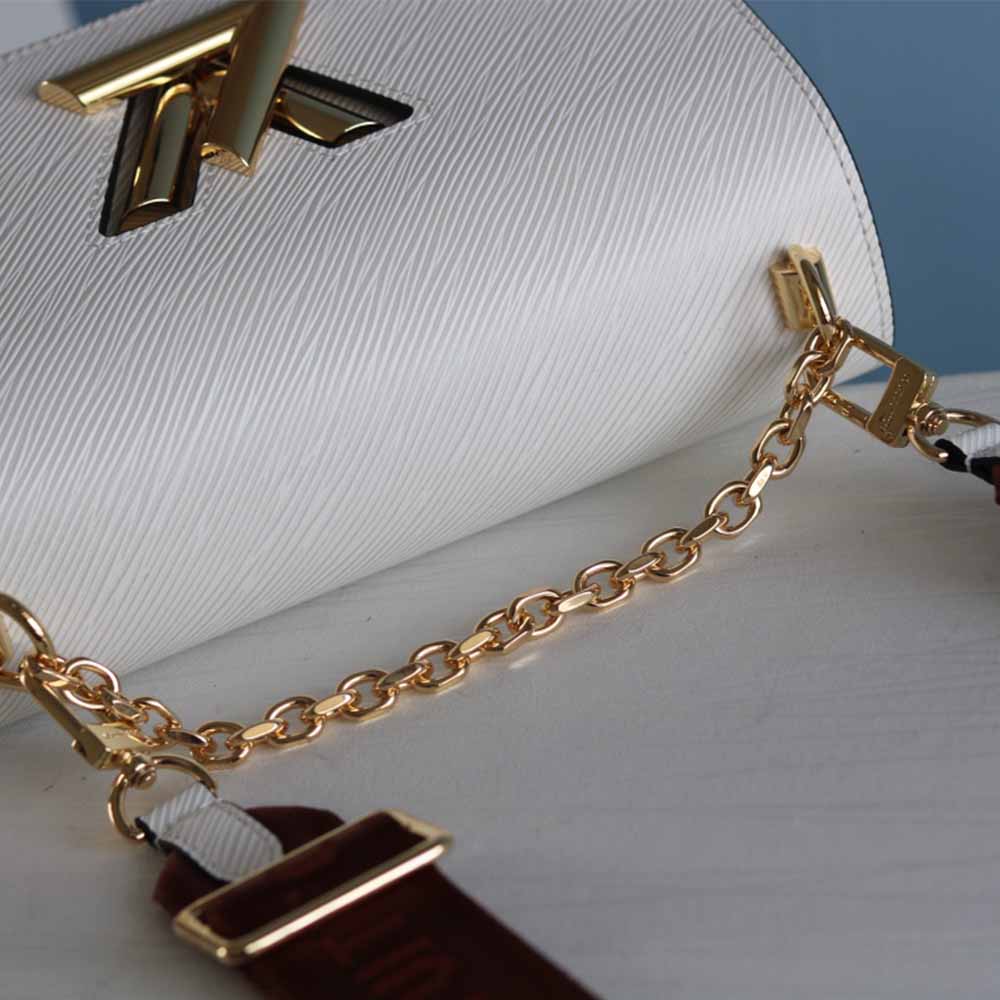 Replica Louis Vuitton Twist Mm M56628 Black/White/Pink - Image 15