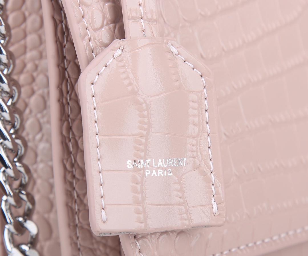 Replica Ysl Sunset Medium In Crocodile Embossed Shiny Leather 1737 - Image 18