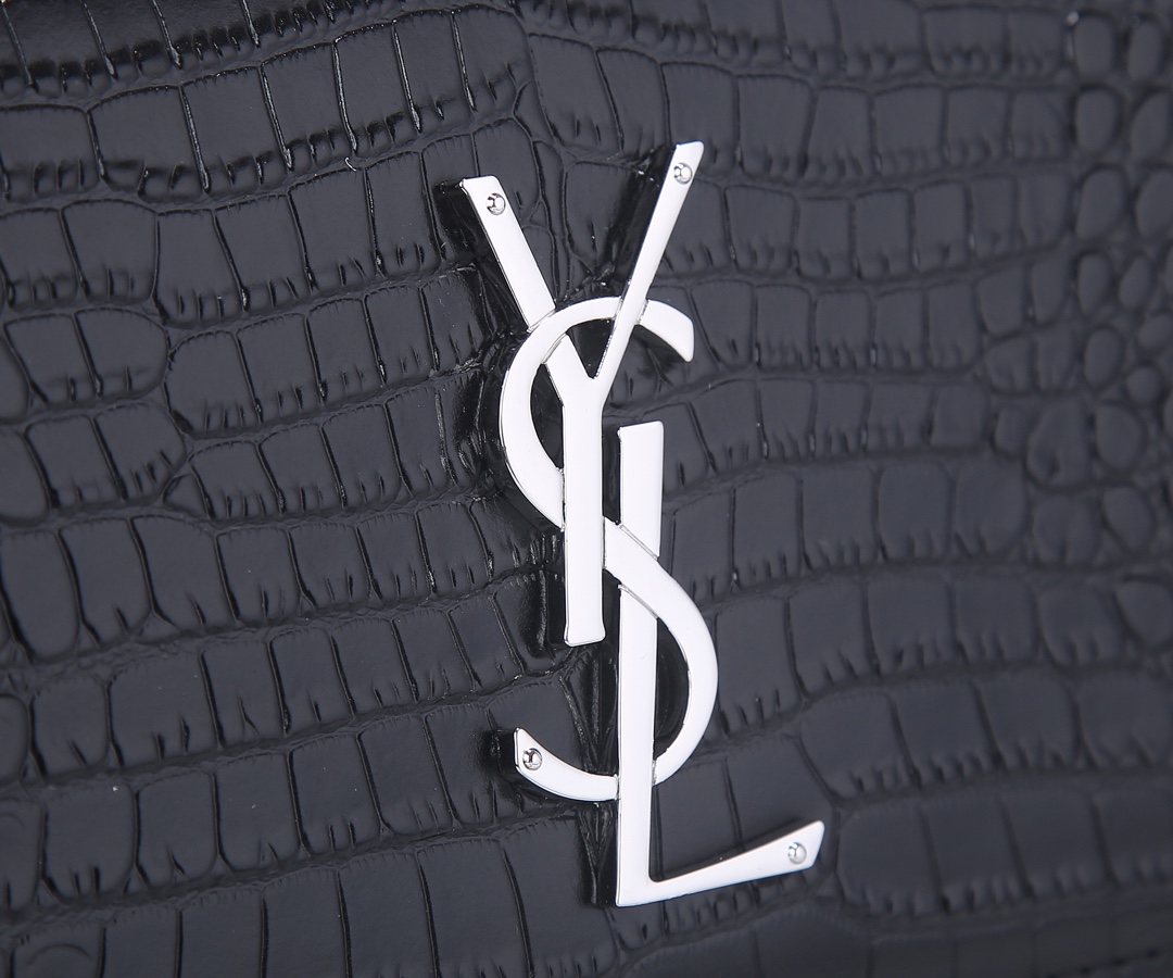 Replica Ysl Sunset Medium In Crocodile Embossed Shiny Leather 1737 - Image 12