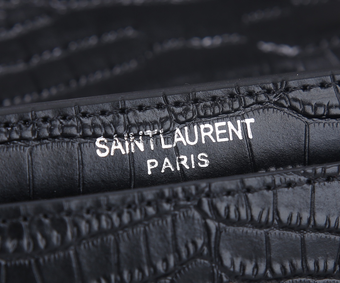 Replica Ysl Sunset Medium In Crocodile Embossed Shiny Leather 1737 - Image 15