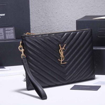 Alternative view of Replica Ysl Monogram Tablet Pouch In Matelasse Leather 1850