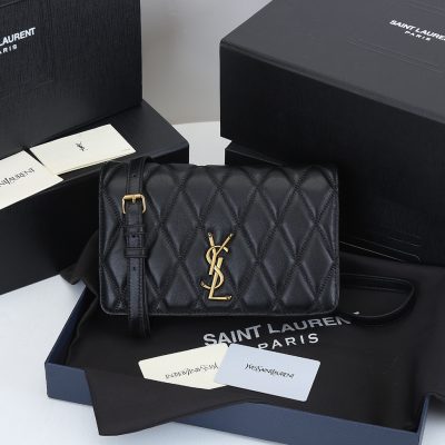 Replica Ysl Becky Chain Wallet In Quilted Lambskin 1944