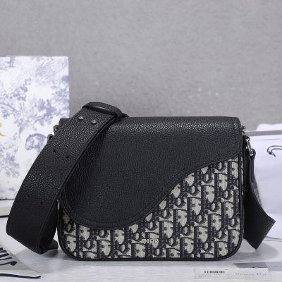 Replica Dior Aaa-Oblique Mini Saddle Messenger Bag