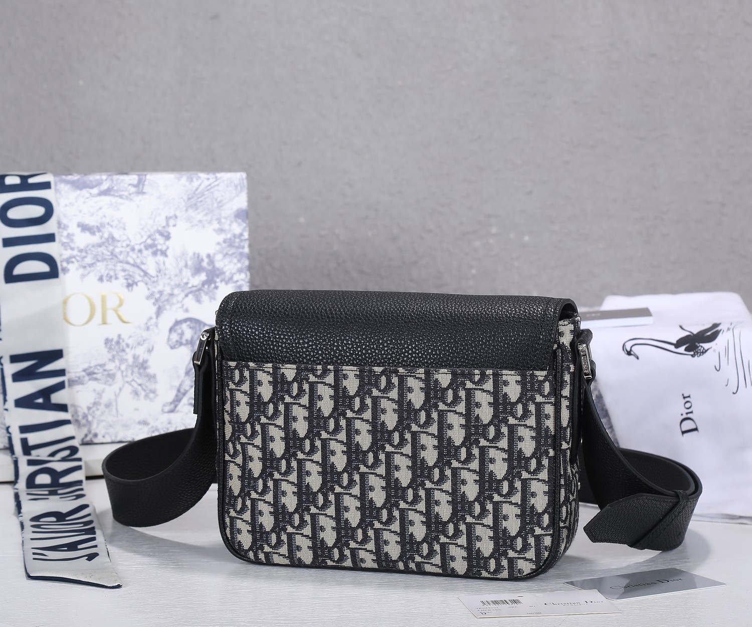 Replica Dior Aaa-Oblique Mini Saddle Messenger Bag - Image 2