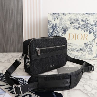 Alternative view of Replica Dior Safari Messenger Bag Black/Beige