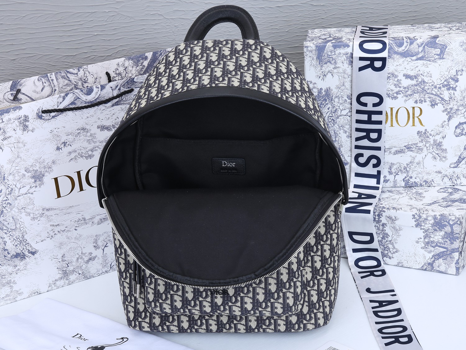 Replica Dior 42Cm Rider Backpack Beige/Blue - Image 5
