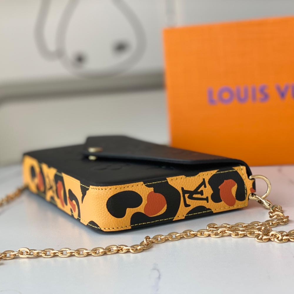 Replica Louis Vuitton Aaa-Leopard Felicie Pochette M64065 - Image 3