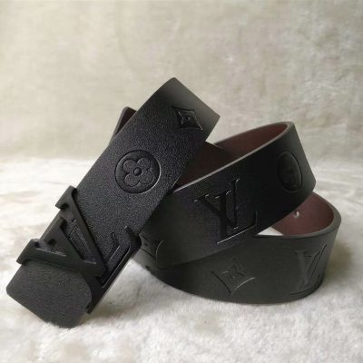 Alternative view of Replica Louis Vuitton Belt L54-70 38Mm Black