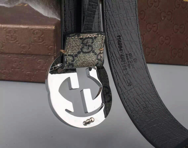 Replica Gucci Belt 400360- Silver Buckle 38Mm - Image 6