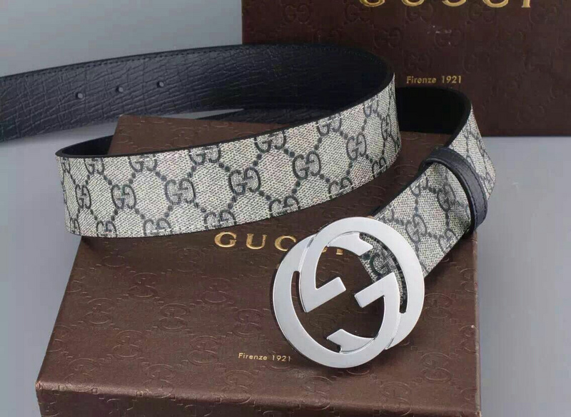 Replica Gucci Belt 400360- Silver Buckle 38Mm - Image 3