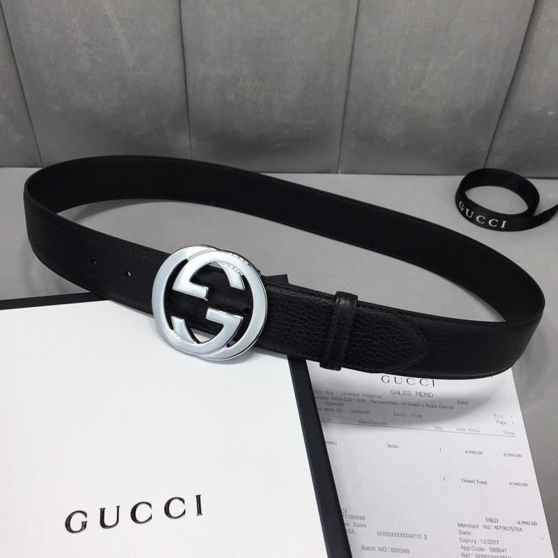 Replica Gucci Belt B2-Silver Buckle 40Mm - Image 2