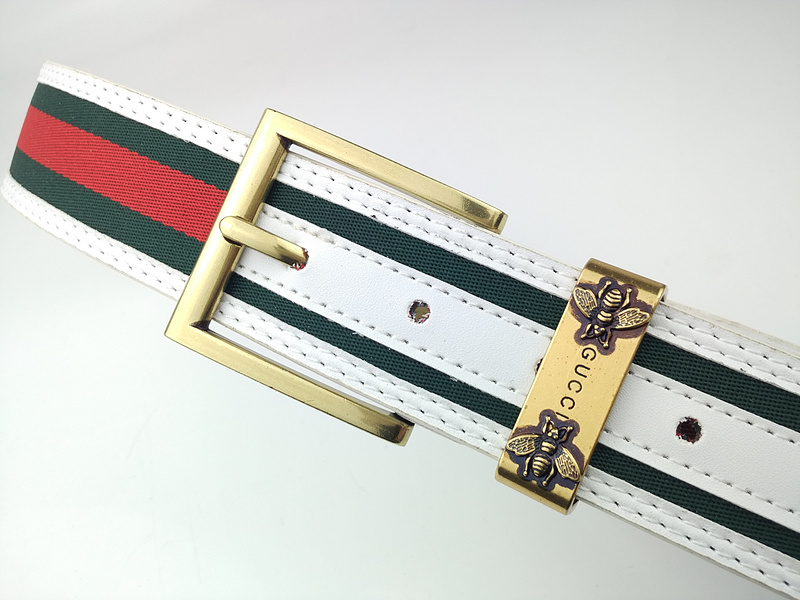 Replica Gucci Belt G332-75 White 38Mm - Image 4