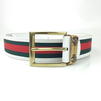 Replica Gucci Belt G332-75 White 38Mm