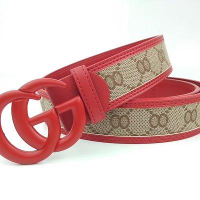 Alternative view of Replica Gucci Belt G319-75 Red 38Mm