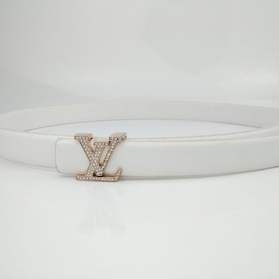 Replica Louis Vuitton Belt L190-75 25Mm White