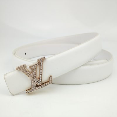 Alternative view of Replica Louis Vuitton Belt L190-75 25Mm White