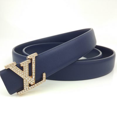 Alternative view of Replica Louis Vuitton Belt L187-75 25Mm Blue