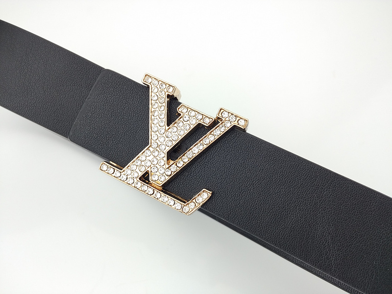 Replica Louis Vuitton Belt L188-75 25Mm Black - Image 3