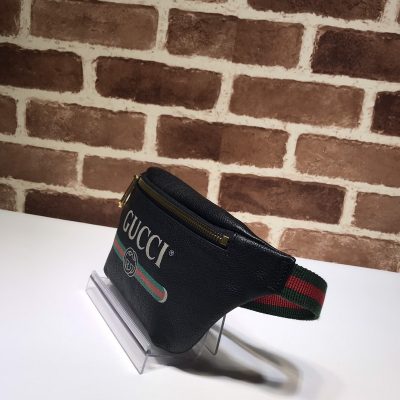 Alternative view of Replica Gucci Small Belt Bag 527792 Black/White