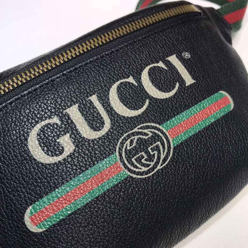Replica Gucci Small Belt Bag 527792 Black/White - Image 4
