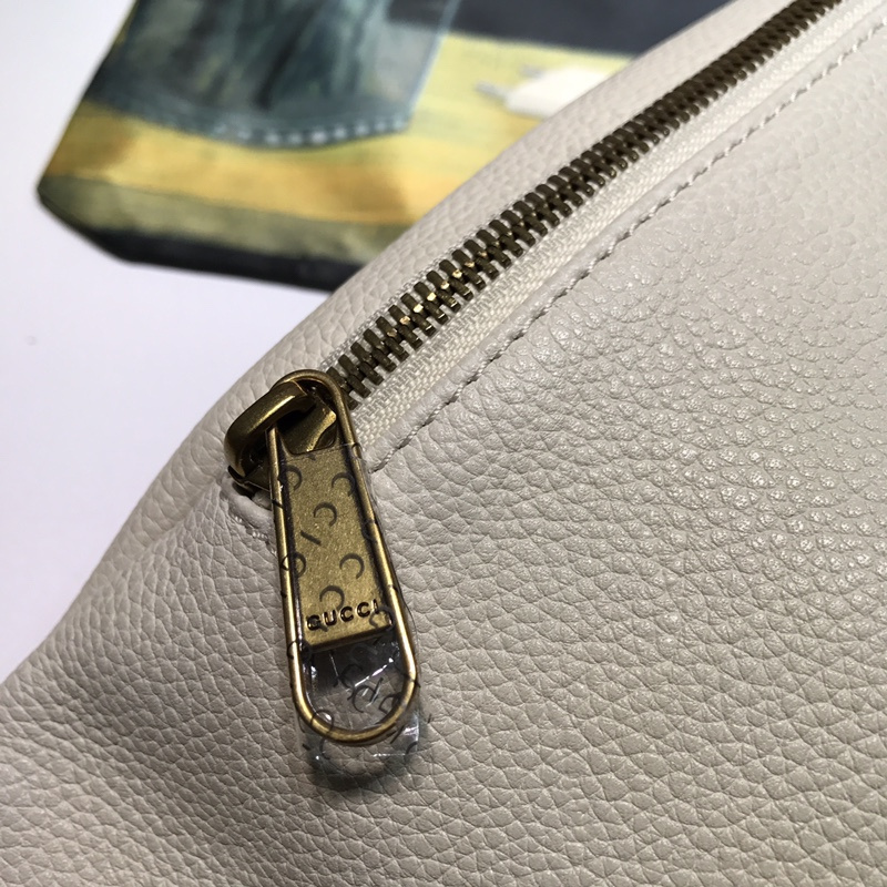 Replica Gucci Leather Belt Bag 493869 Black/White - Image 15