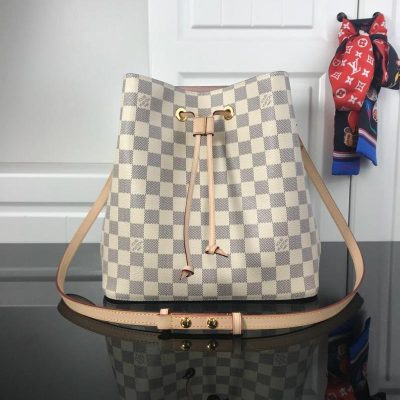 Replica Louis Vuitton Neonoe Mm M44022 White Plaid
