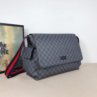 Alternative view of Replica Gucci Gg Plus Diaper Bag Black/Grey 211131