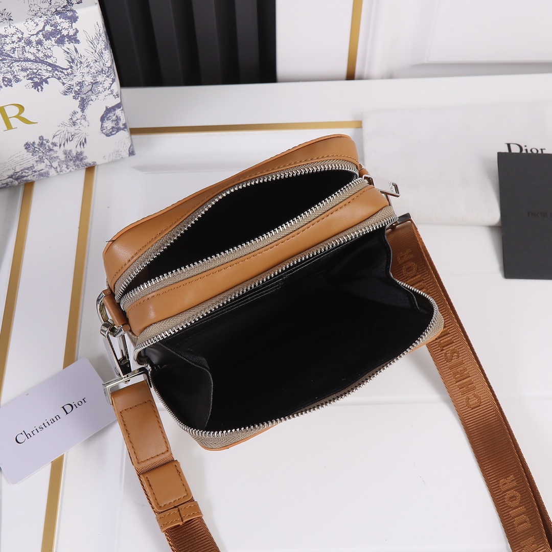 Replica Dior Messenger Pouch- Brown/Gray - Image 6