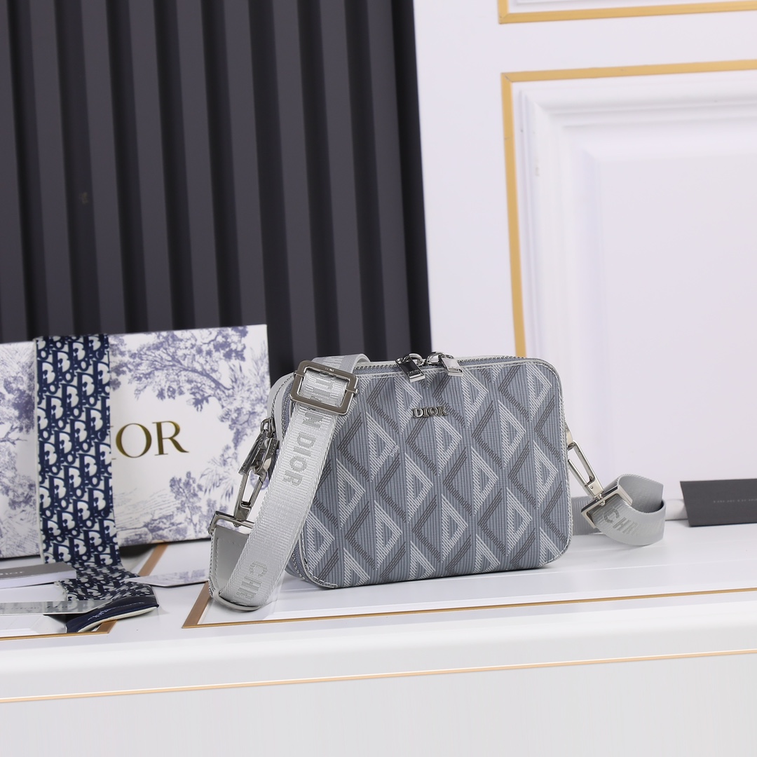 Replica Dior Messenger Pouch- Brown/Gray - Image 7