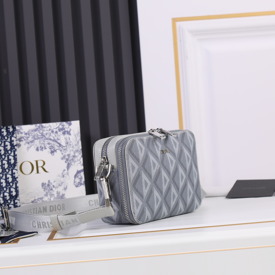 Replica Dior Messenger Pouch- Brown/Gray - Image 8