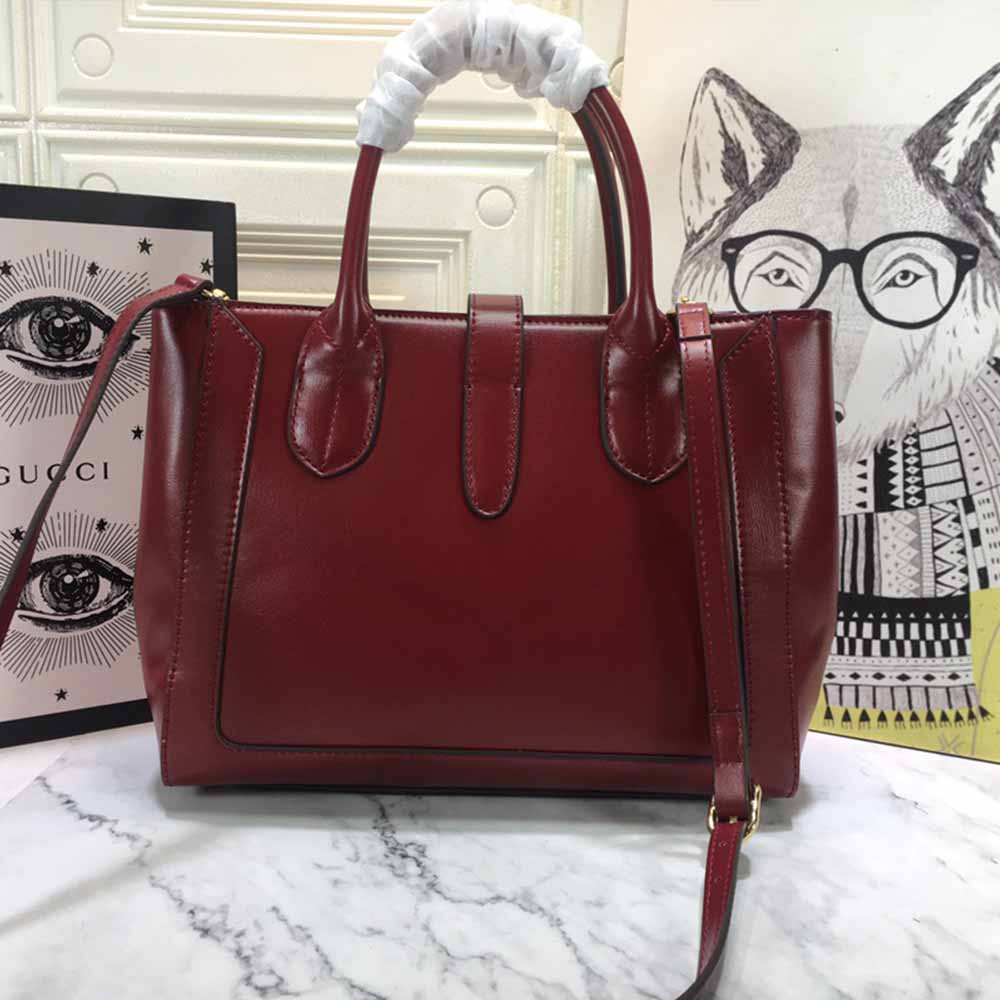 Replica Gucci Jackie 1961 Large Tote Bag 649015 Red/Black/Grey - Image 5