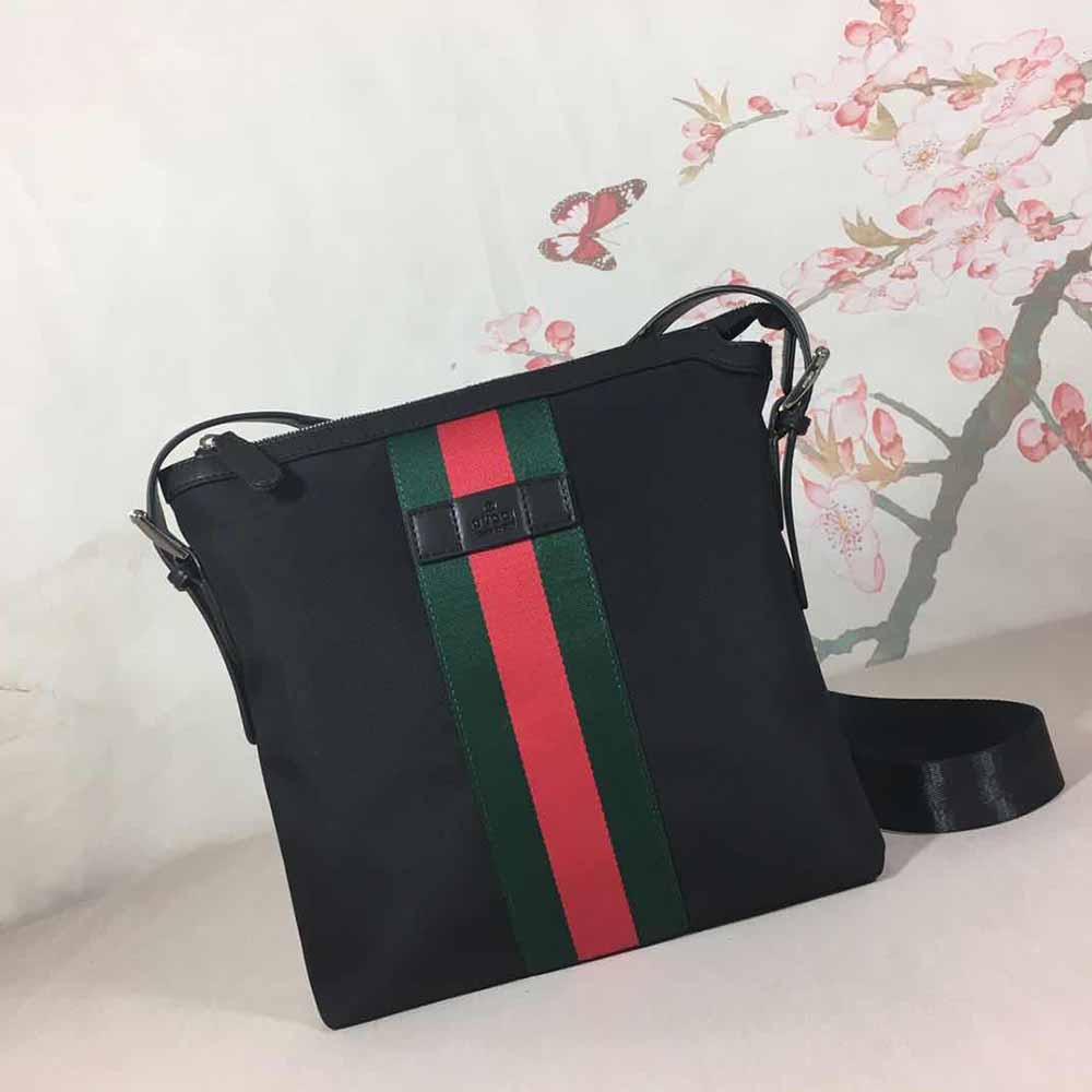 Replica Gucci Shoulder Crossbody Bag Black/Grey 387111 - Image 11