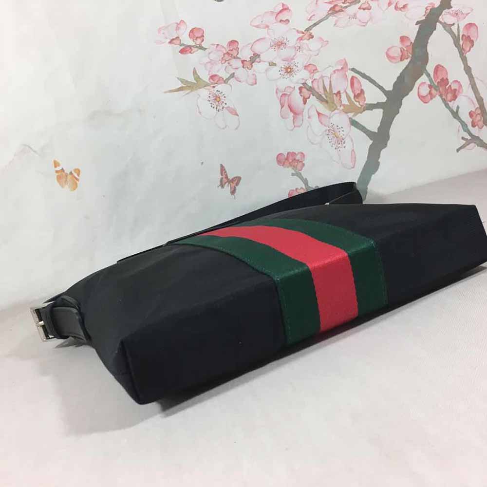 Replica Gucci Shoulder Crossbody Bag Black/Grey 387111 - Image 14