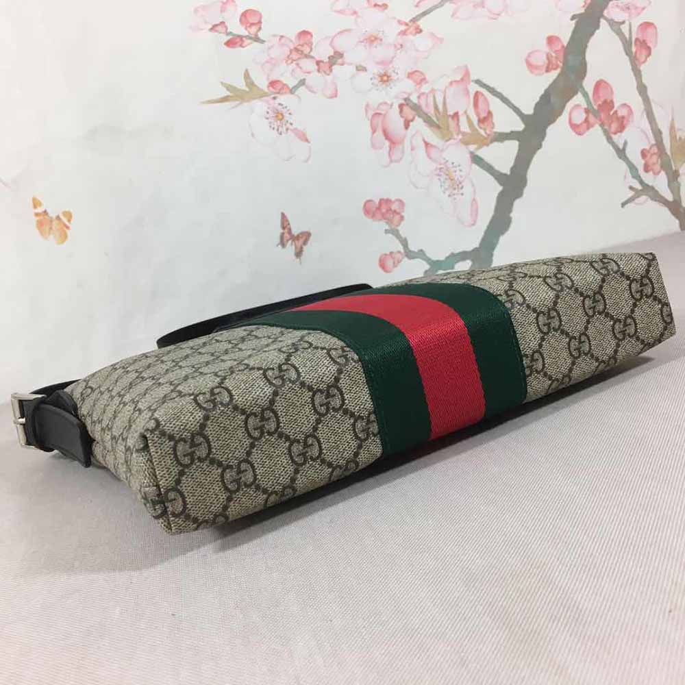 Replica Gucci Shoulder Crossbody Bag Black/Grey 387111 - Image 7