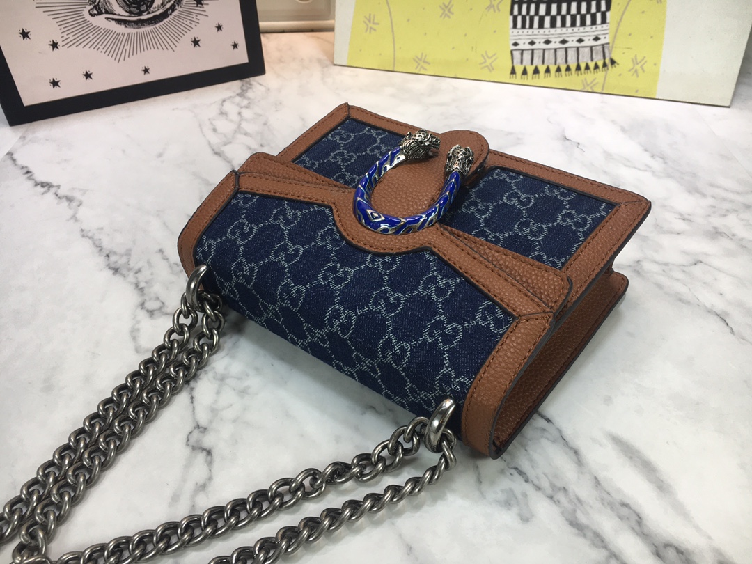 Replica Gucci Blue Dionysus Mini Bag - Image 4