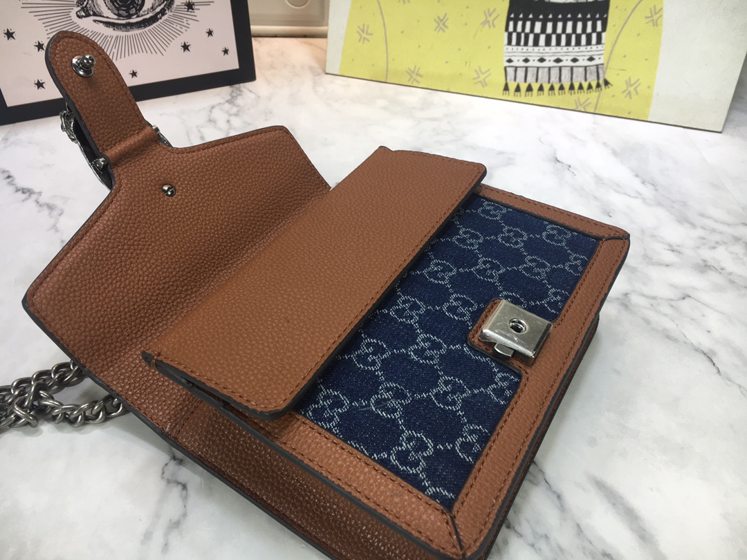 Replica Gucci Blue Dionysus Mini Bag - Image 6