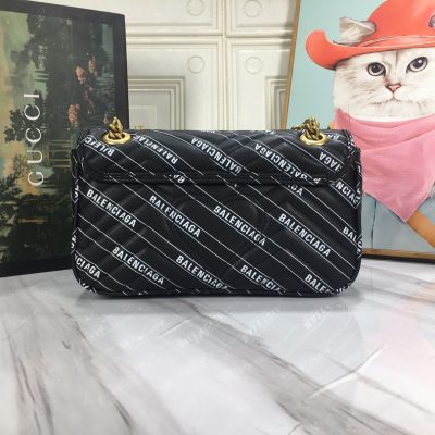Alternative view of Replica Gucci The Hacker Project Small Double G Marmont Bag